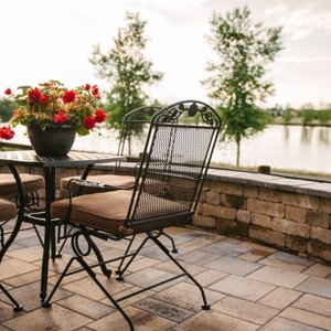 Patio by the lake